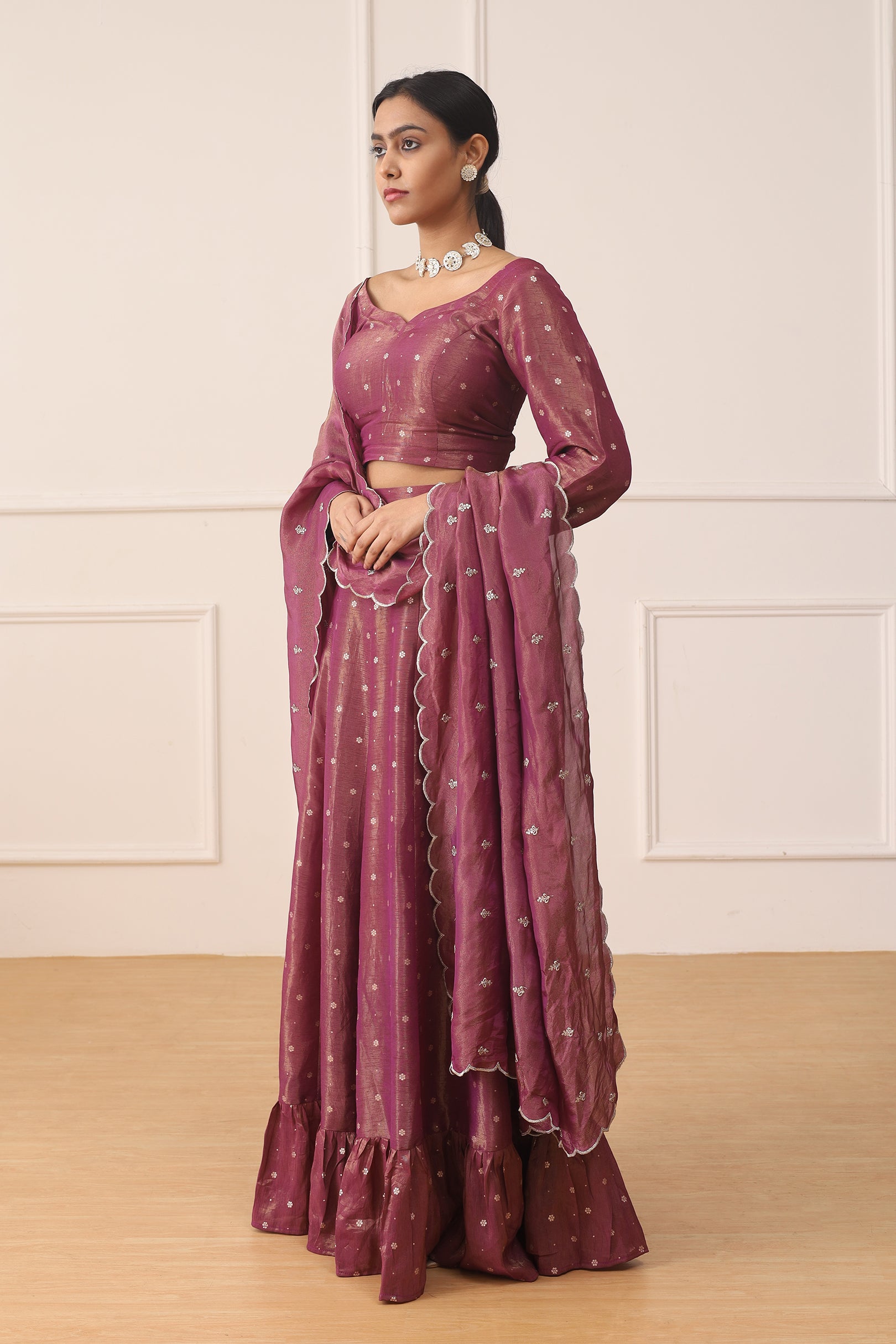 RASBERRY ANETHYST TISSUE SILK SET