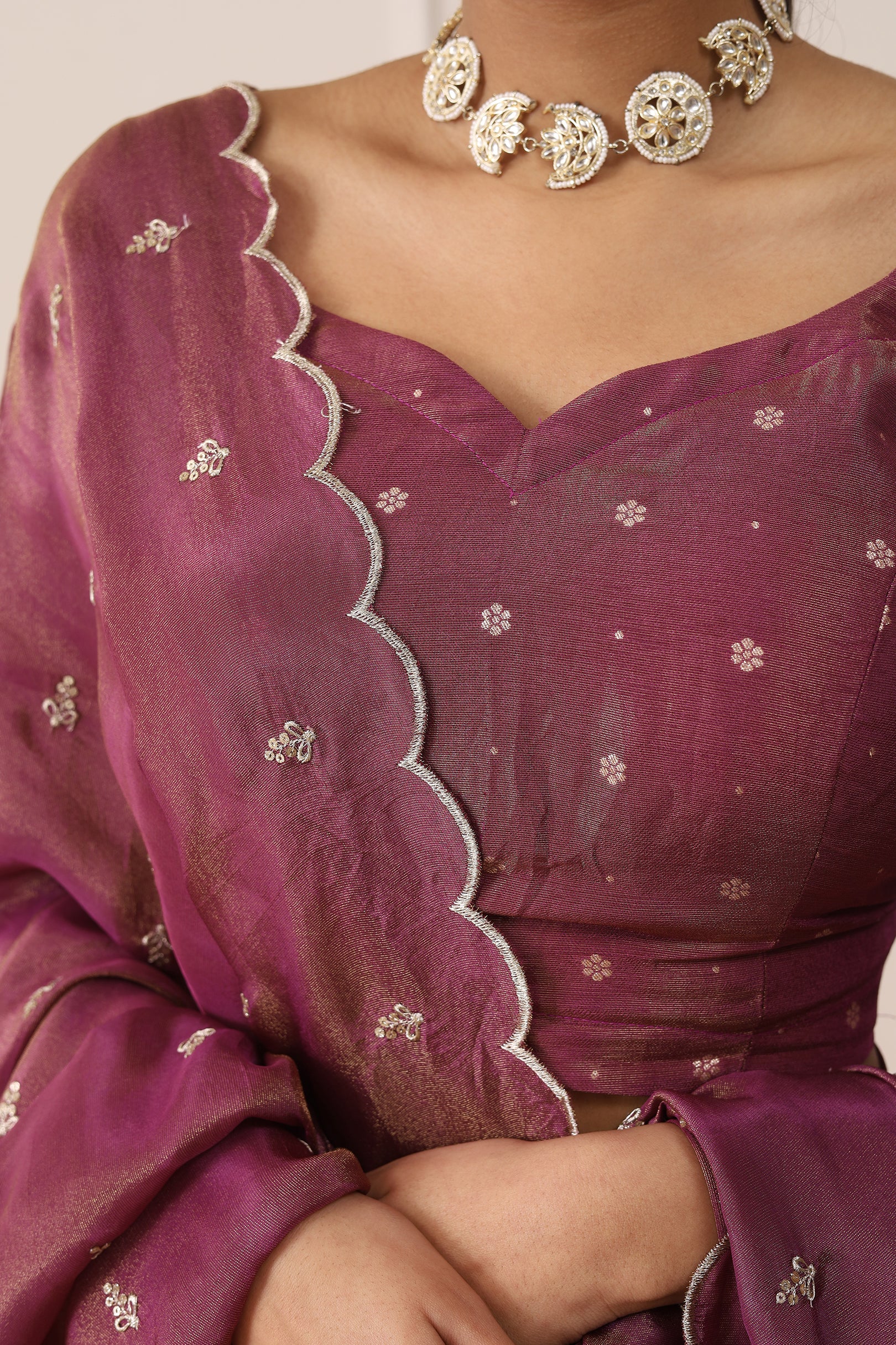 RASBERRY ANETHYST TISSUE SILK SET