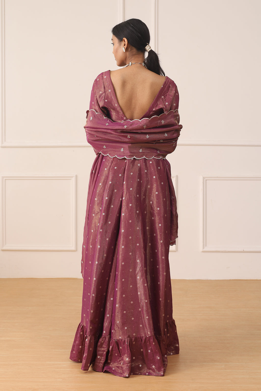 RASBERRY ANETHYST TISSUE SILK SET
