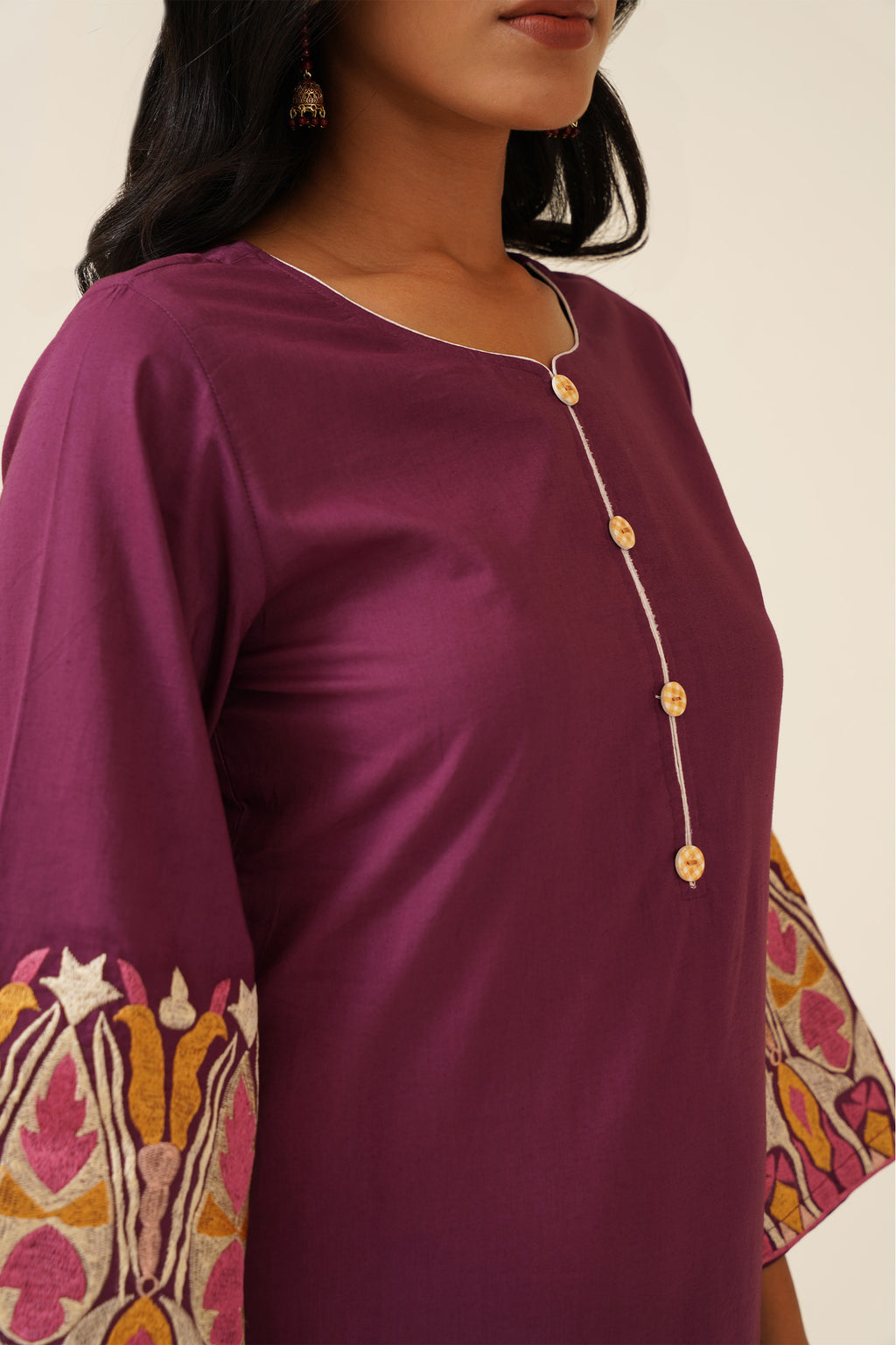 Majestic Maroon Kurta Set