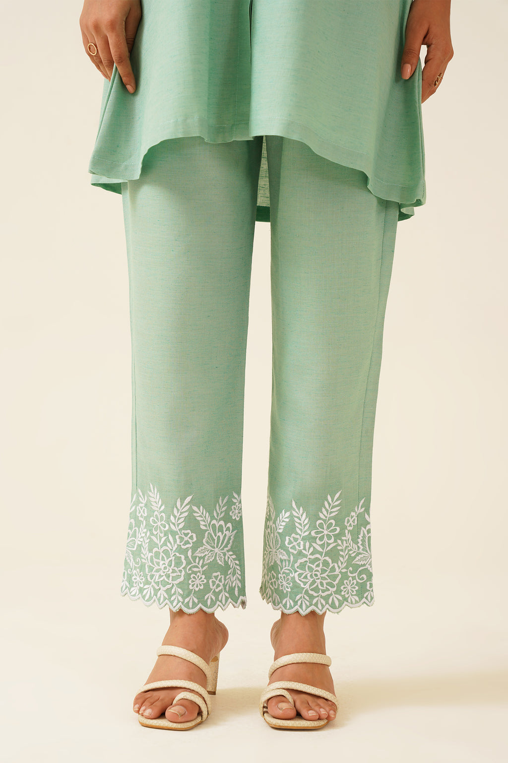 Ice Green Elegant Co-ord Set
