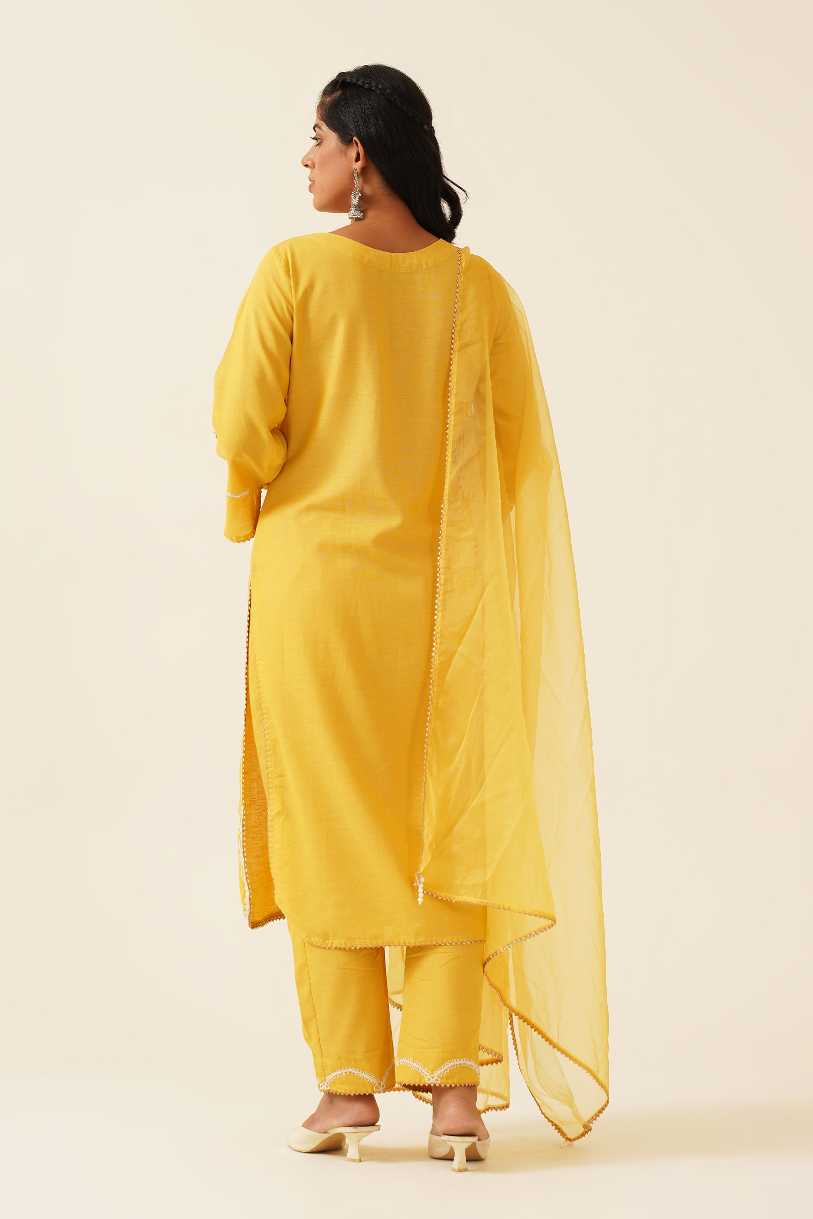 Saffron Royal Embroided Suit