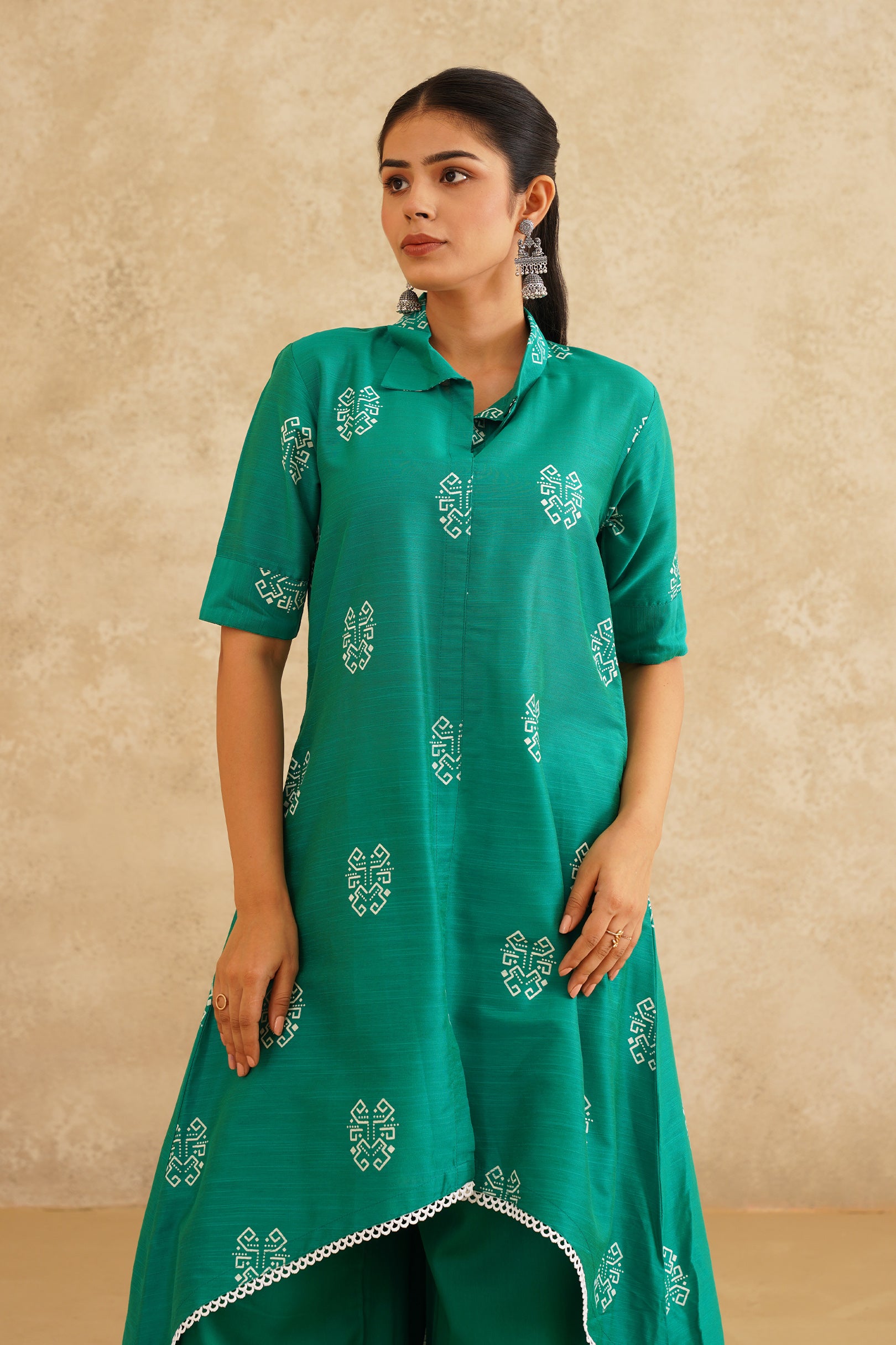Royal Green Kurta Pant Set