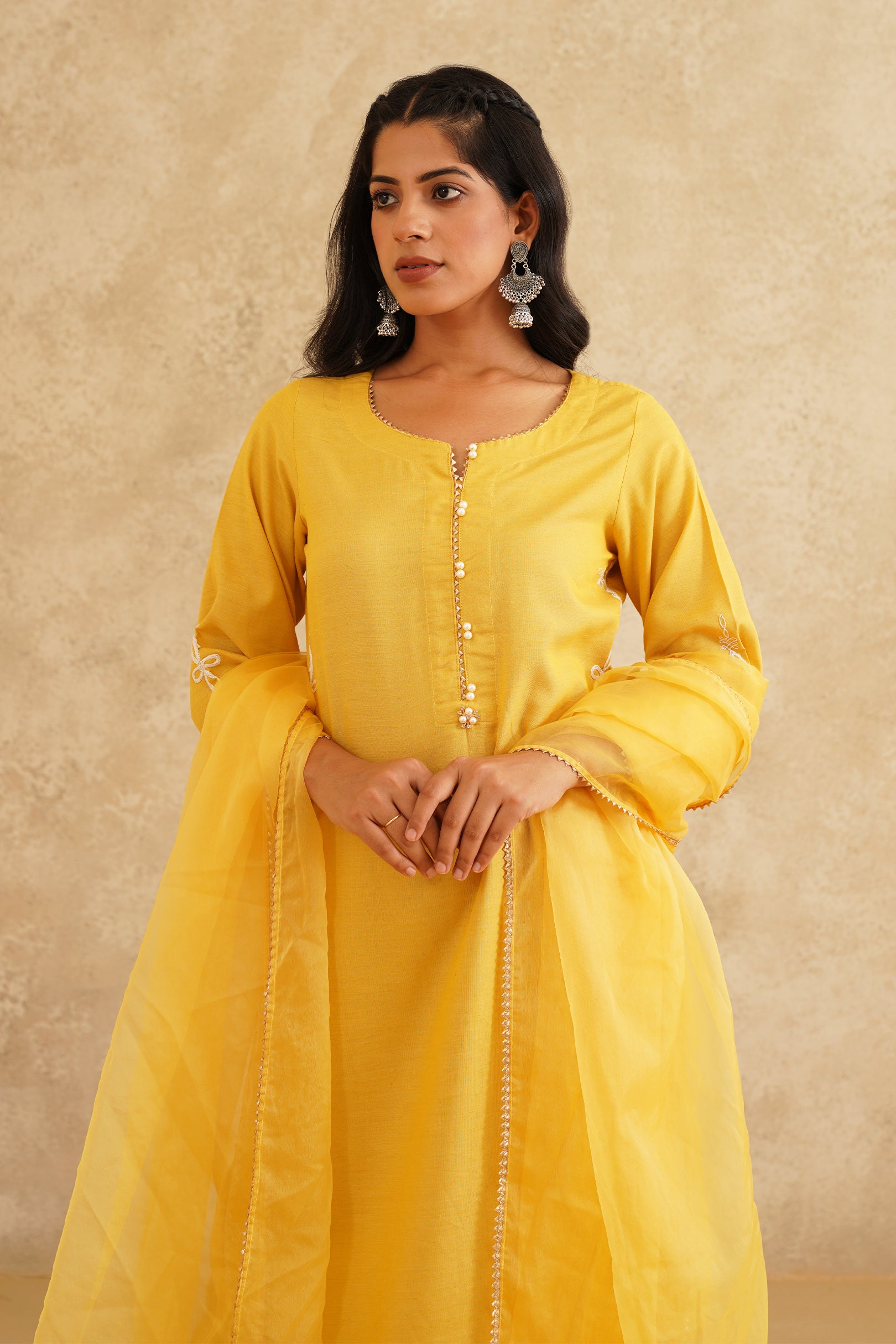 Saffron Royal Embroided Suit