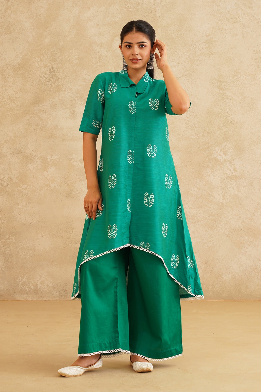 Royal Green Kurta Pant Set