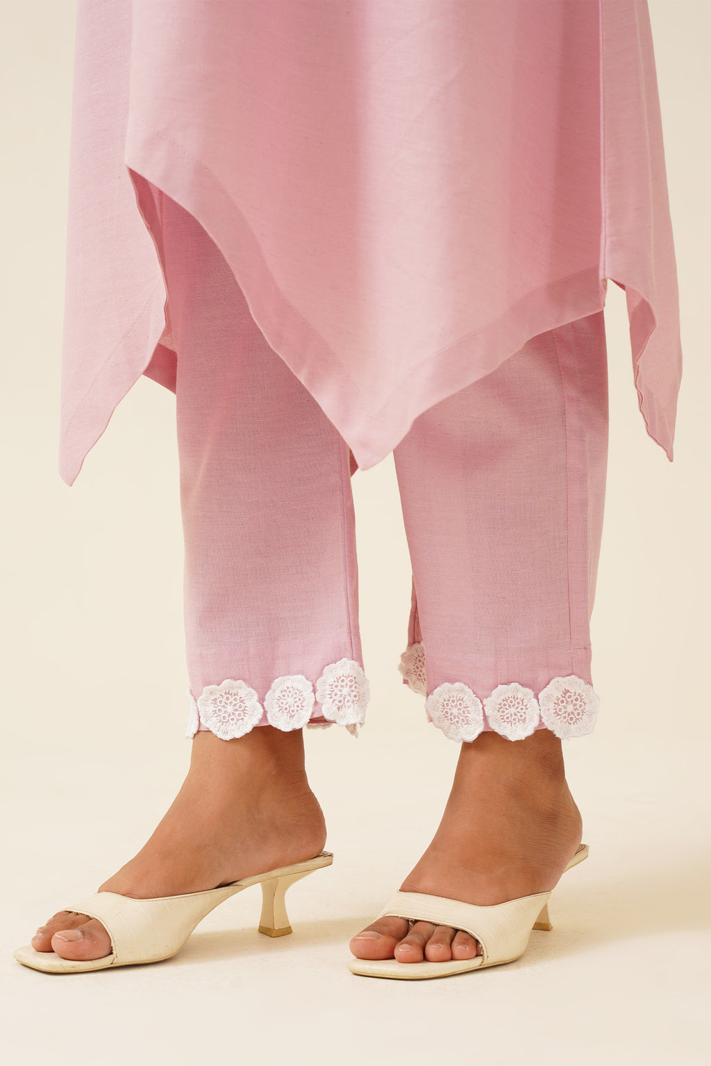 Blushing Rose Embroidered Duo