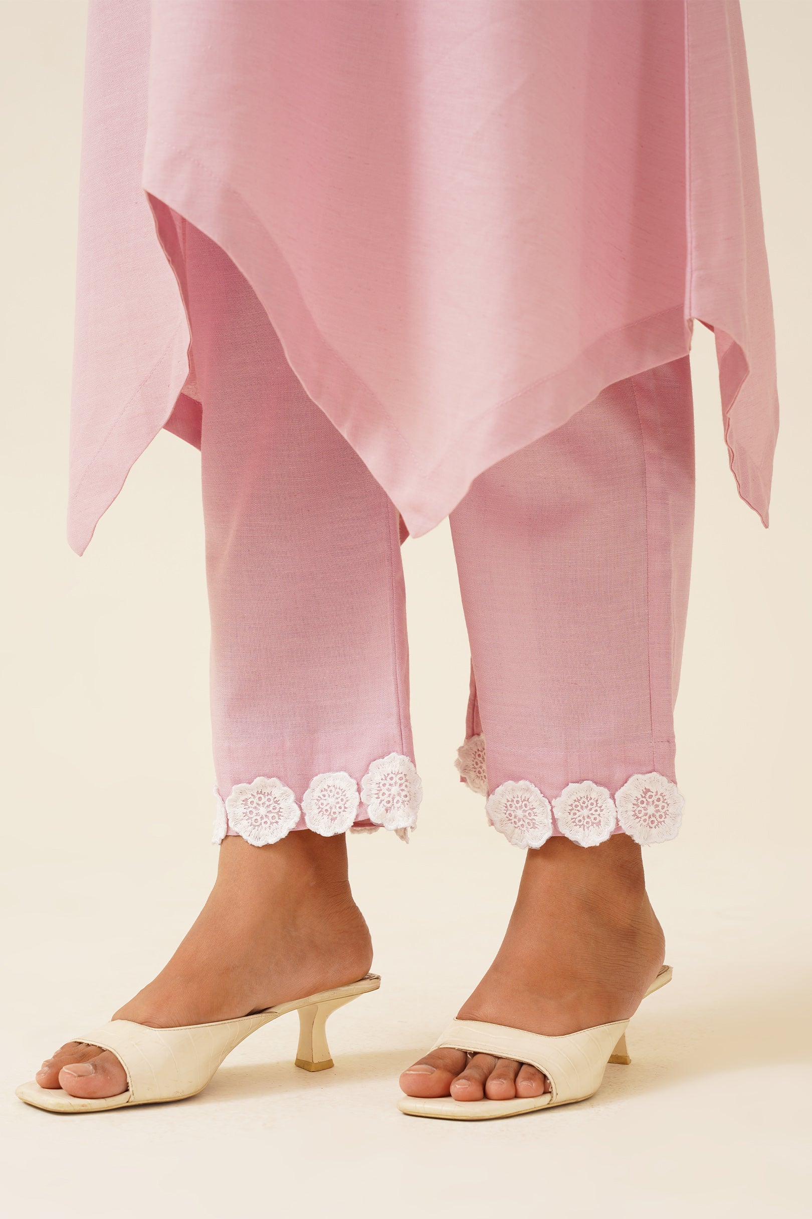 Blushing Rose Embroidered Duo