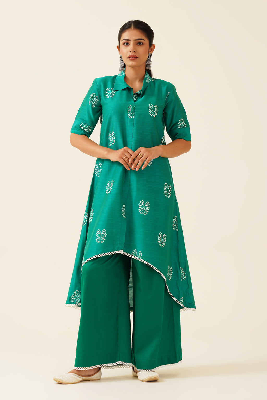 Royal Green Kurta Pant Set
