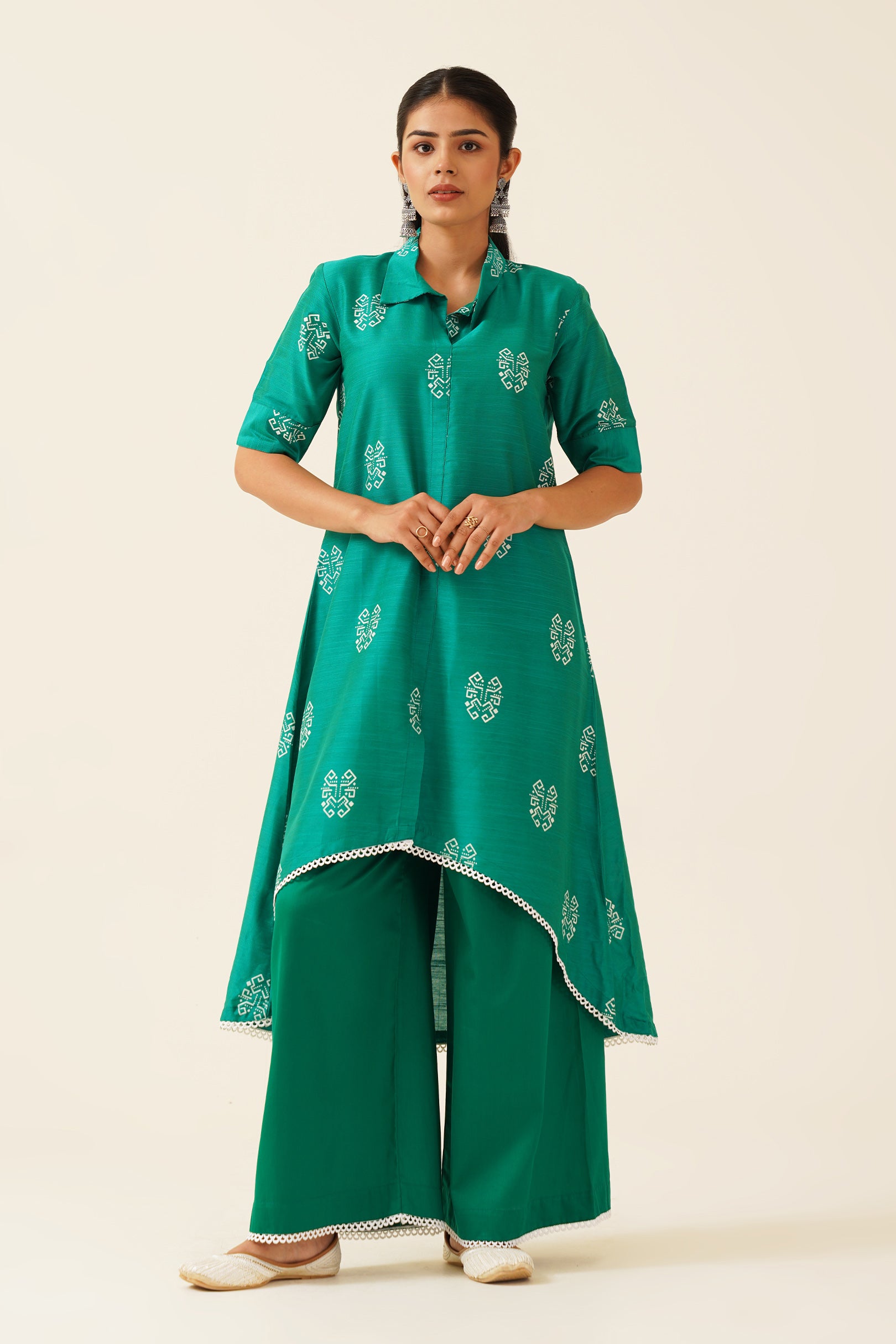 Royal Green Kurta Pant Set