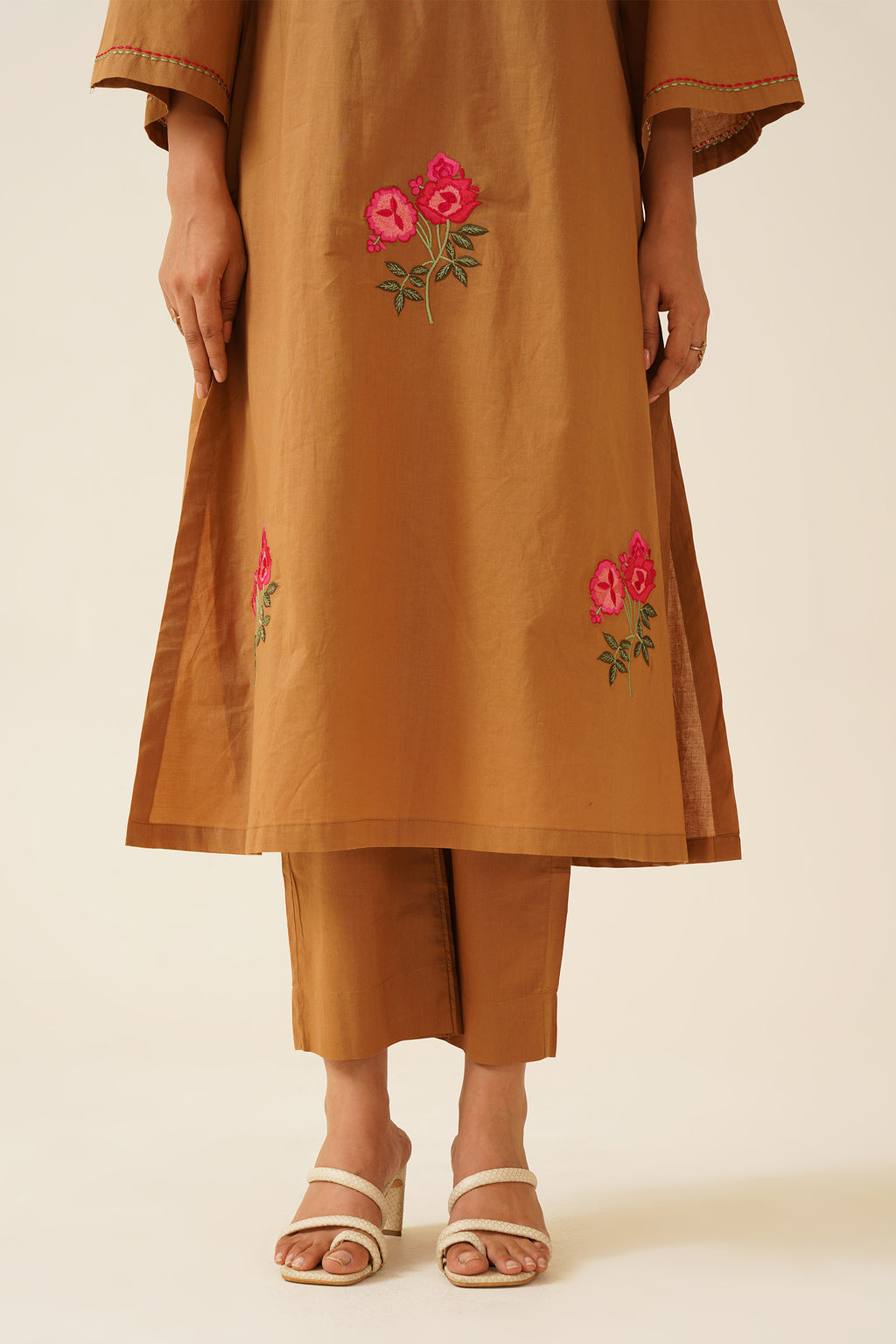 Rust Mustard Kurta Set